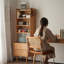 Buffet de rangement multifonctionnel semi-ouvert