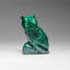 Genuine Polished Malachite Owl Carving (194.2 Grams)