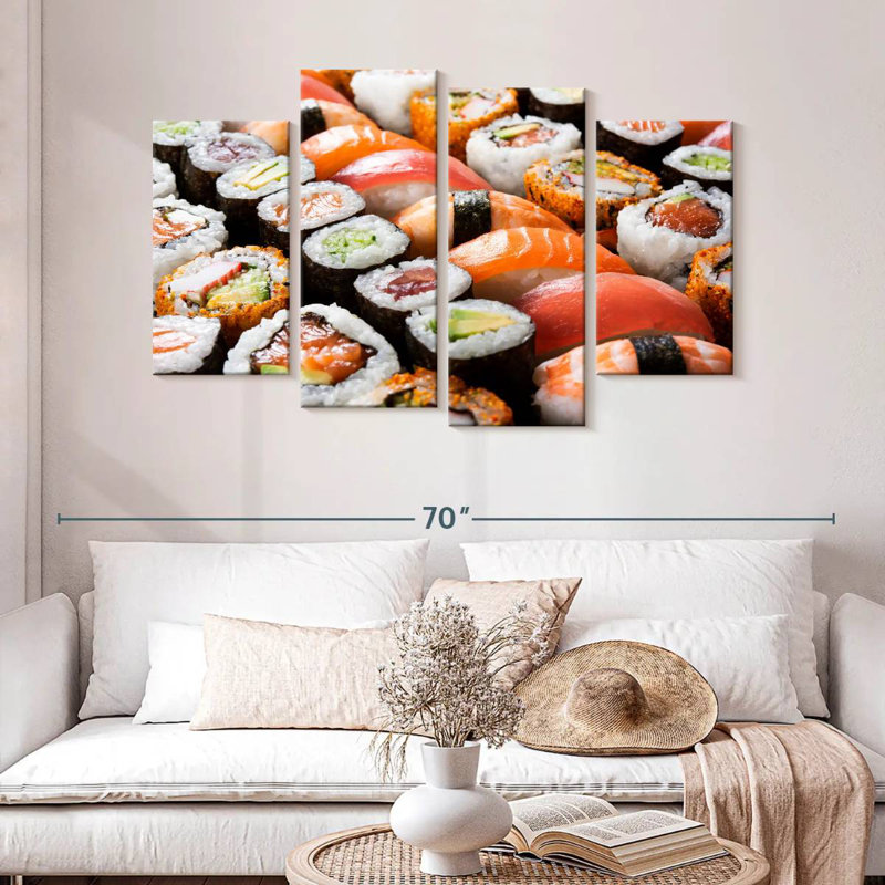 Ensemble à sushi Yarlin, H 32 po x l 52 po