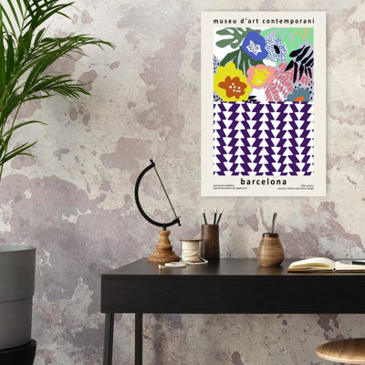 Contemporary Art Abstract Bold Classic Flower Portrait Art