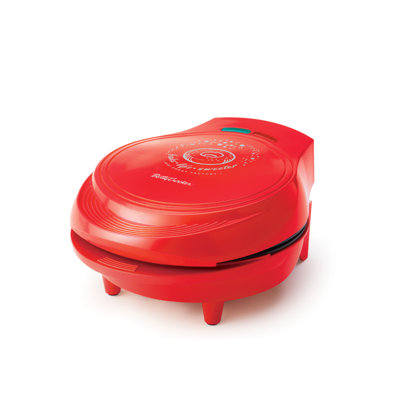 BCK Series BETTY CROCKER Donut Maker, Mini Donut Maker with Nonstick Surface, Red