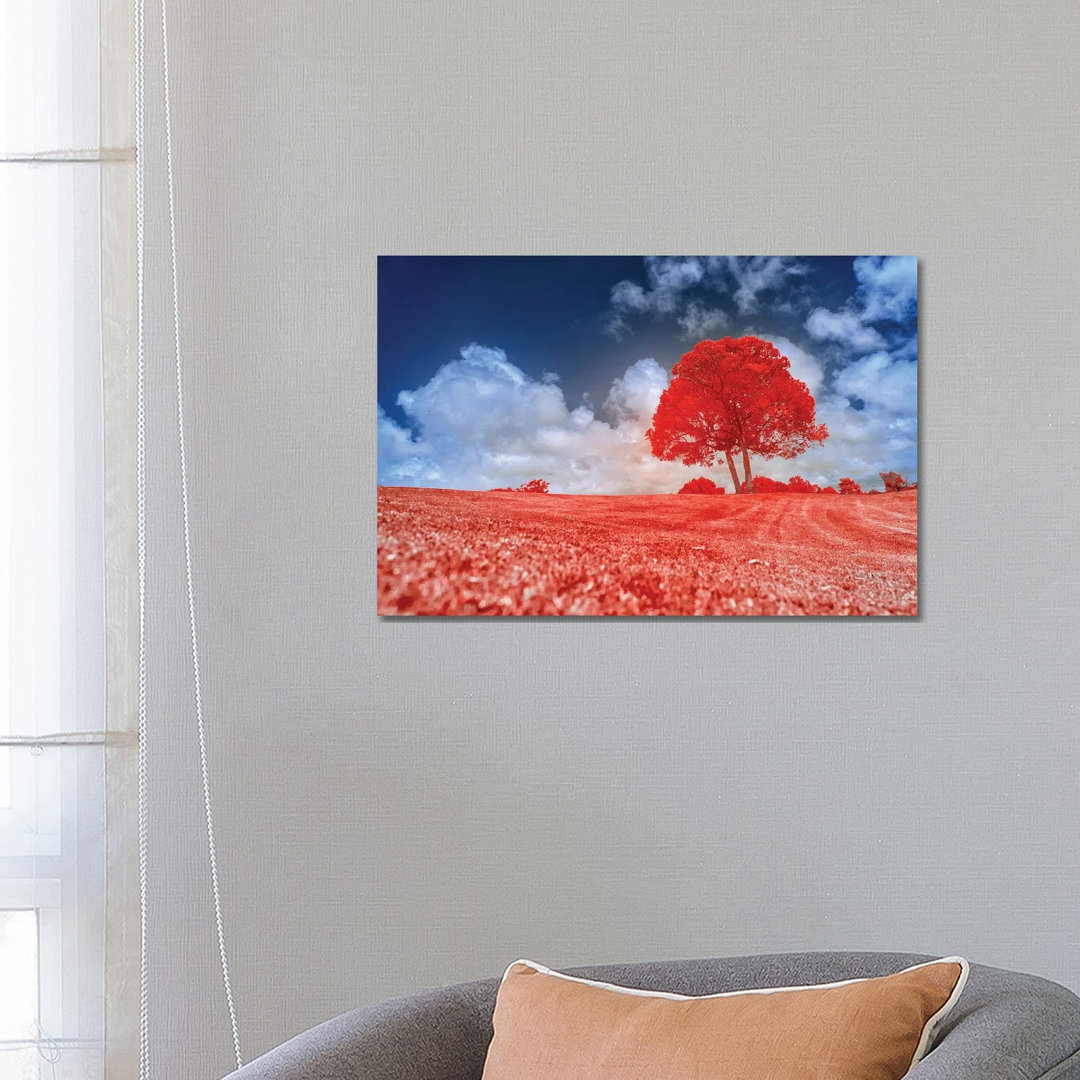 Red Tree by Glauco Meneghelli - Wrapped Canvas Gallery-Wrapped Canvas Giclée