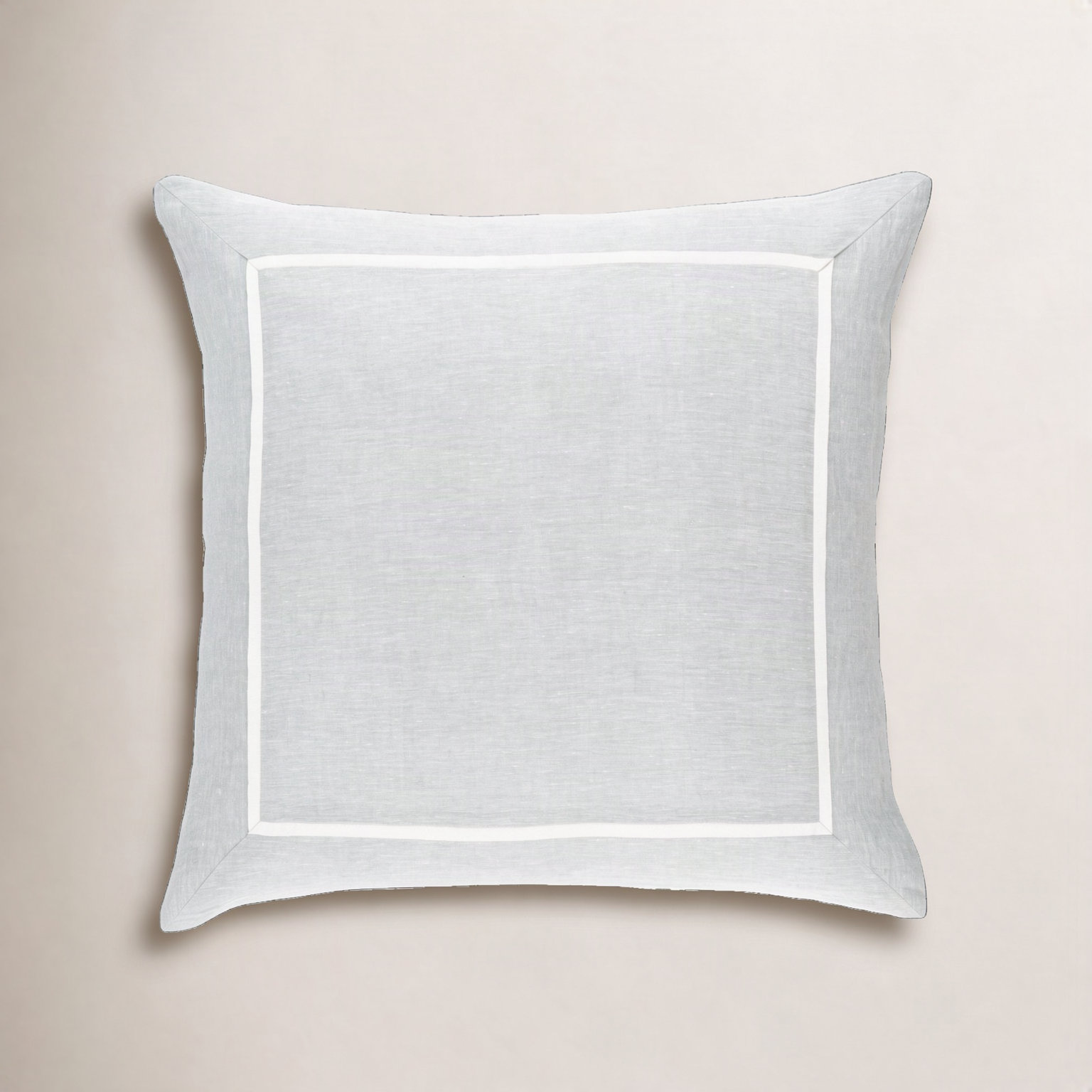 Keaton Linen Shams, Euro, Sky