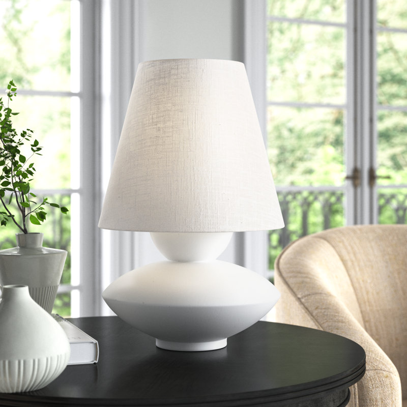Jolla Resin Table Lamp, White