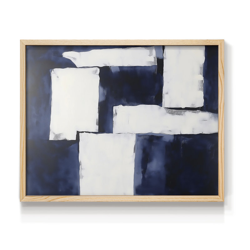 Abstrait, série XXV, reproduction encadrée, Naturel, H 11 po x l 14 po
