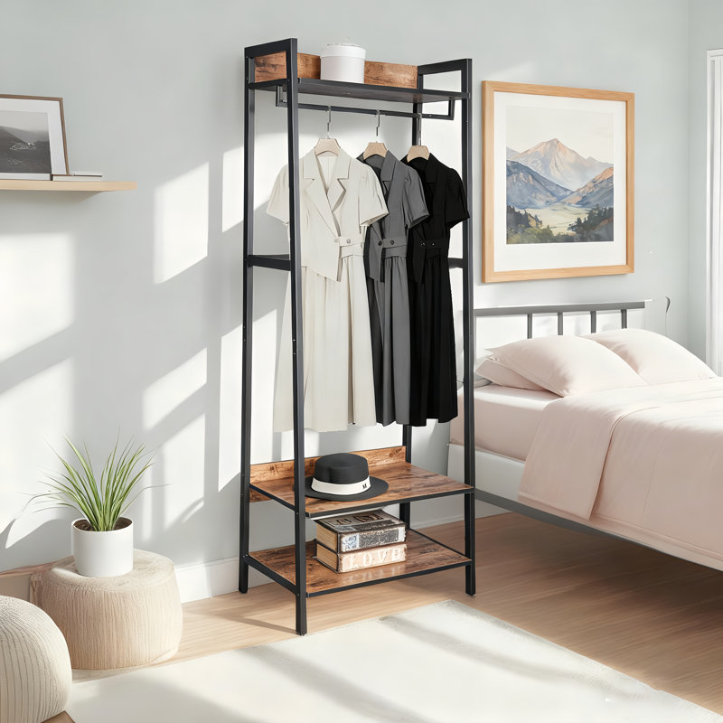 Hall Tree Bench with Shoe Storage | Entryway Organizer with Coat Hooks & Shelf | Space Saving