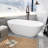 62.9'' x 29.52'' Soaking Solid Surface Bathtub