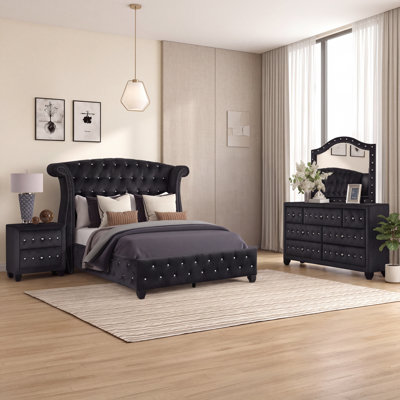 Ensemble de chambre à coucher 4 pièces Rausch