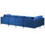 Millings 5 Seater Velvet Corner Sofa -184098594-184098595