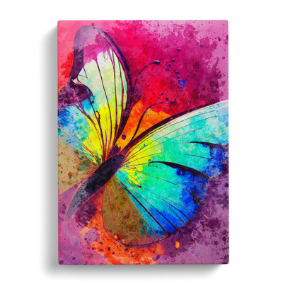 Splashed Butterfly No.4 Abstract - Wall Art