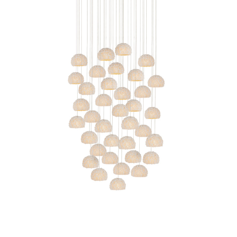 Virtu 36 - Light Cupertino/Painted Silver Pendant