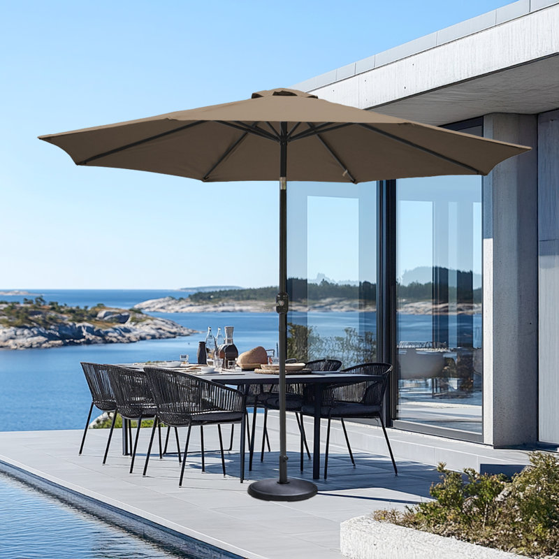 300cm Market Parasol, Brown