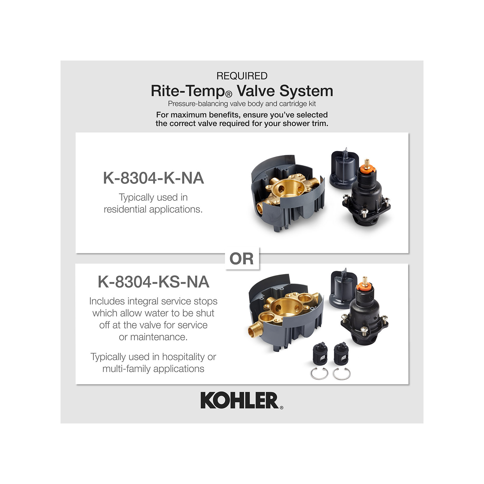 Kohler Devonshire Rite-Temp Valve Trim with Lever Handle, Vibrant Brushed Nickel