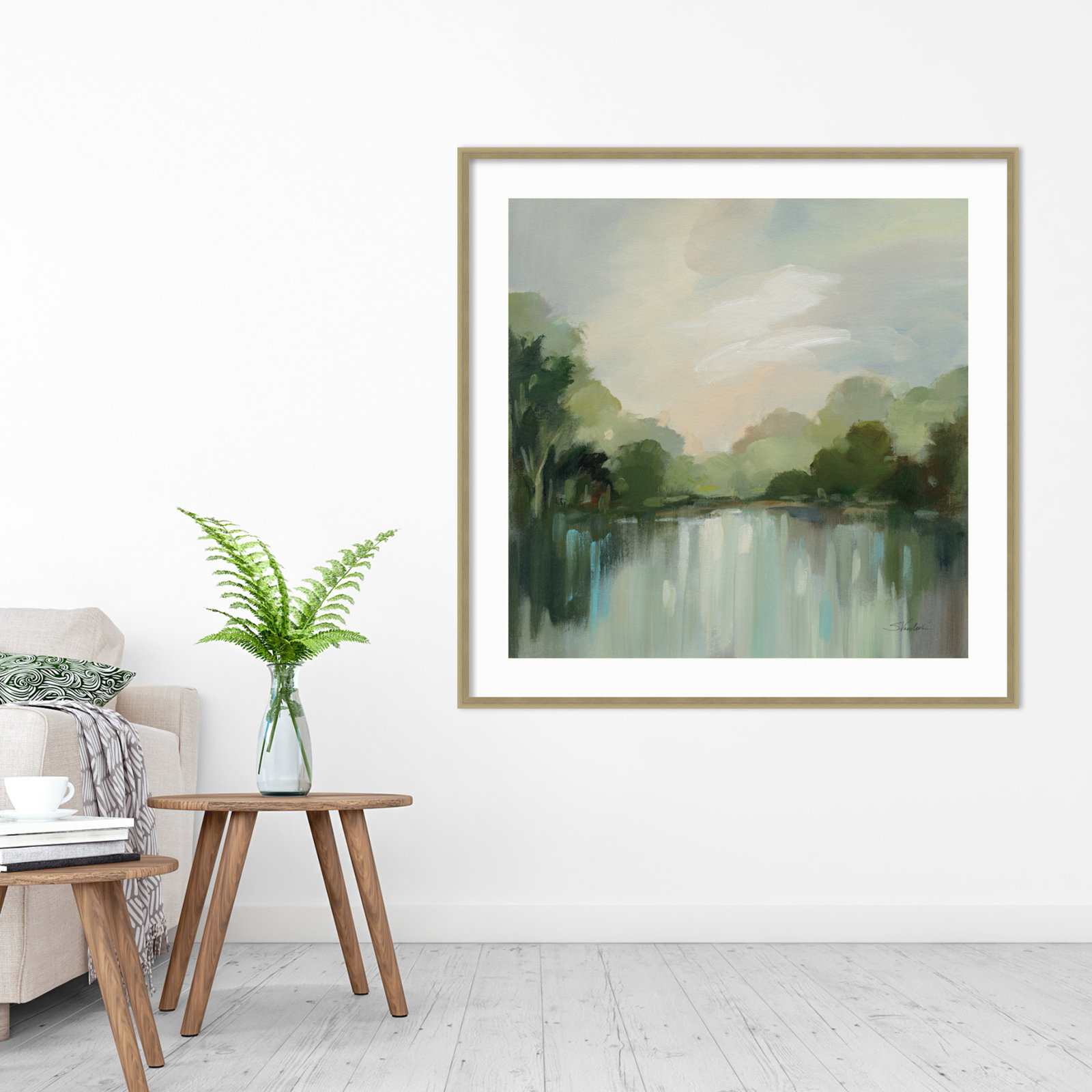 Cool Spring Day Print, 41" H x 41" W, Champagne