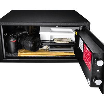 Armoire sécurisée biométrique 0,79 pi cu, système d'empreintes digitales avancé, 120 emplacements pour utilisateurs, noir, acier, - construction, utilisation silencieuse, boîte d'options pour clés d'urgence, technologie, espaces, -, fonctionnel, clé