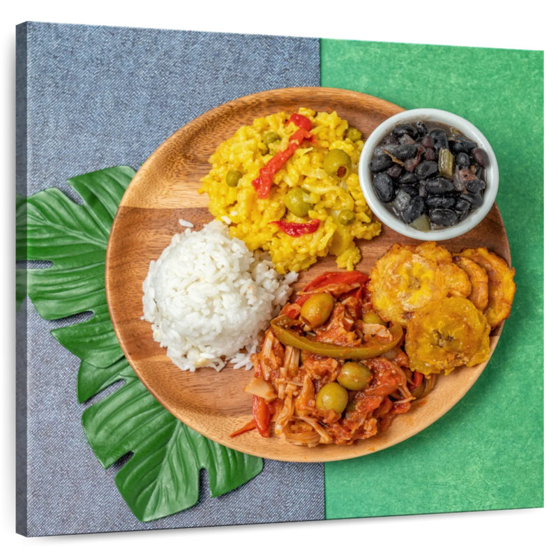 Assiette de nourriture cubaine Yarlin, H 10 po x l 10 po