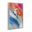 Skiing Down Neon Slopes Framed Giclee, design by Chromatic Storm Studio-828180361-828180362