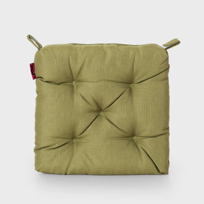 Fabric Outdoor Seat Pad, 15.67x15.67x3.14 Inches, Fade 16x16x3.14 In Chair Cushion, Fabric, Heart Health