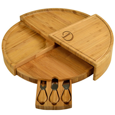 Monogrammed 4 Piece Charcuterie Board
