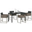 Garden Dining Set 5 Pcs Poly Rattan-258196584-258196588