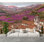 Papier peint adhésif mural fantaisiste champêtre français village de lavande H 100 po x l 144 po Papier mural amovible en PVC auto-adhésif pour chambre à coucher, bureau à domicile