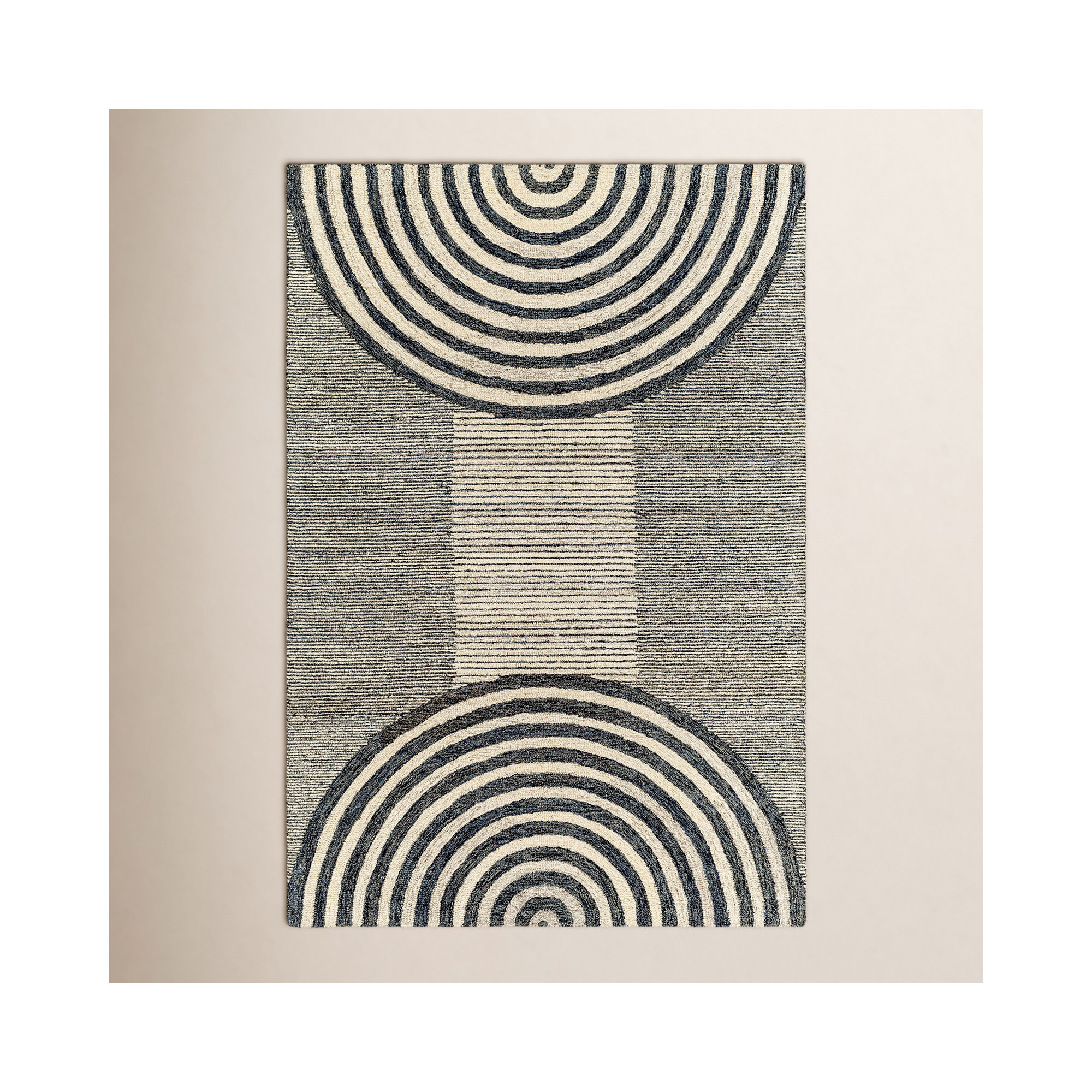Uptown Handmade Wool Rug, Rectangle 8'10" x 12'
