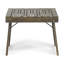 Table d'appoint en bois gris avec lattes Pizzazz, pliable, l 21,6 po x P 14,13 po H 16,15 po-917895905