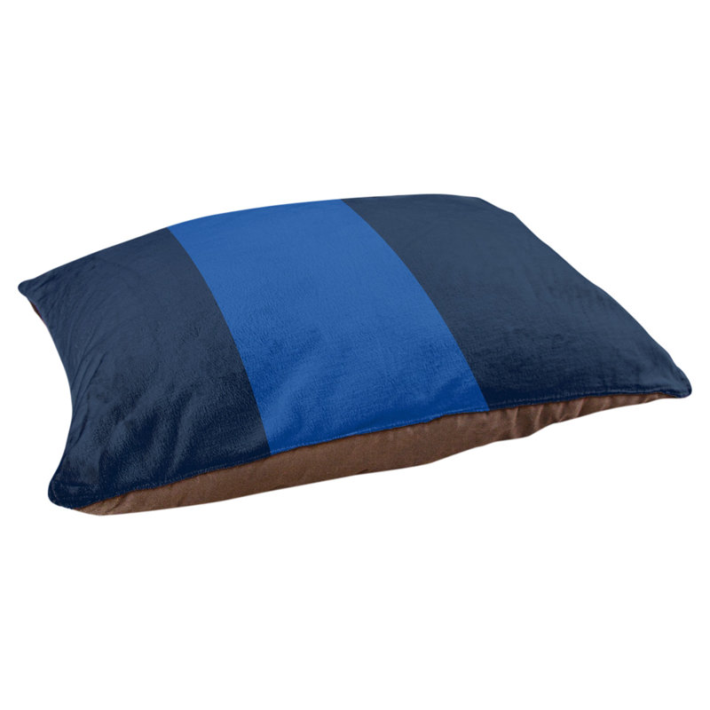 Coussin rectangulaire designer Los Angeles, Moyen (L 30 po x l 40 po), Bleu marine / bleu royal
