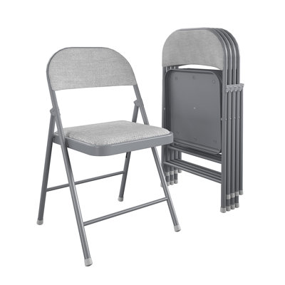 COSCO SmartFold Fabric Folding Chair -  14739GRY4E