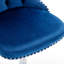 Pivot réglable en velours bleu d'une hauteur de 25 à 33 po, avec dossier confortable pour îlot de cuisine (de 2-820576000-820576027