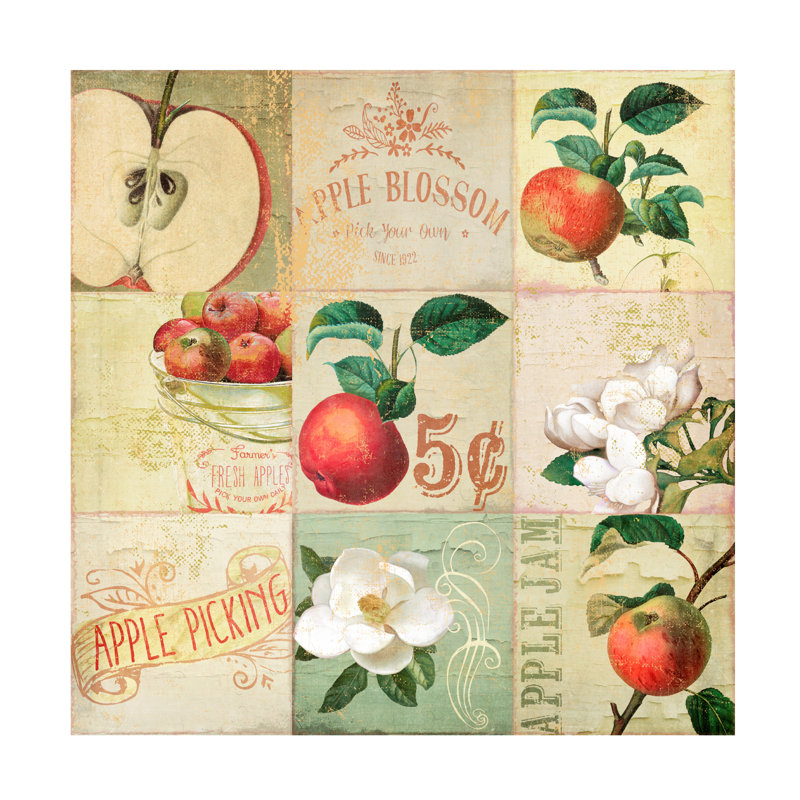 Art sur toile, bolle Sasha, fleurs de pommier iv, H 35 po x l 35 po