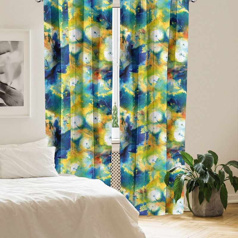 Semi Sheer Curtain Pair, 28" W x 95" L
