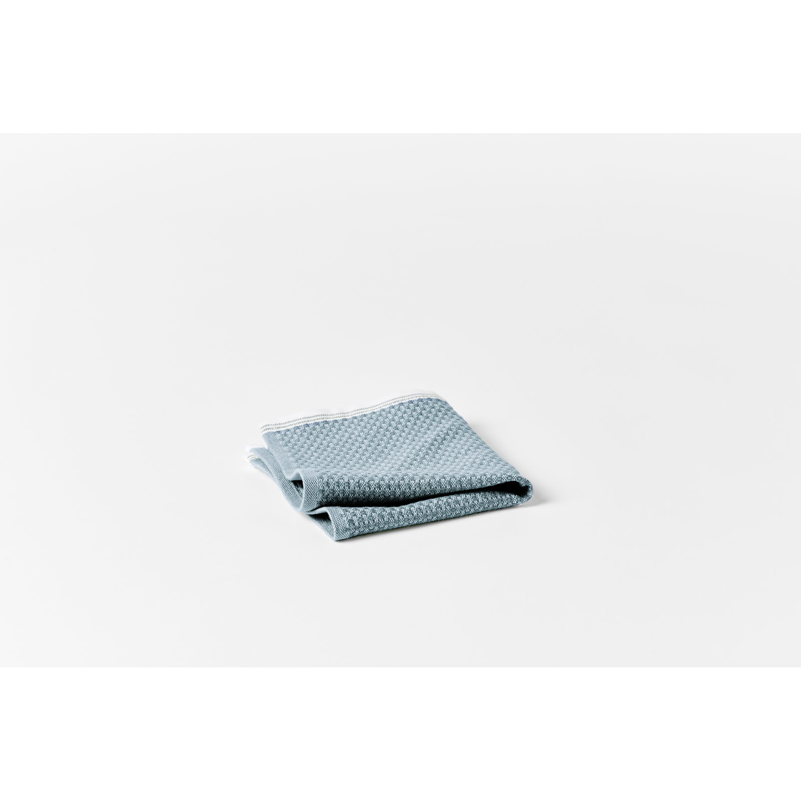 Mediterranean Organic Towel Set, Aquamarine w/Sea Spray, Washcloth - 1 Pack