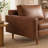 Aisha 70" Faux Leather Square Arm Loveseat-91527613