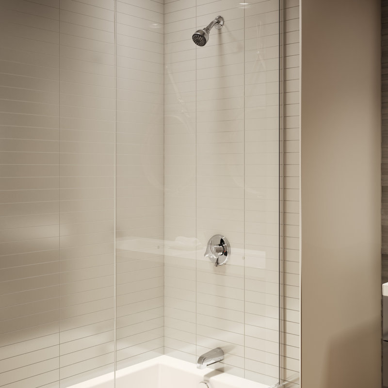 Origins Temperature Control Tub and Shower Faucet Trim Kit - 1.5 GPM (Valve Not Included), Chrome