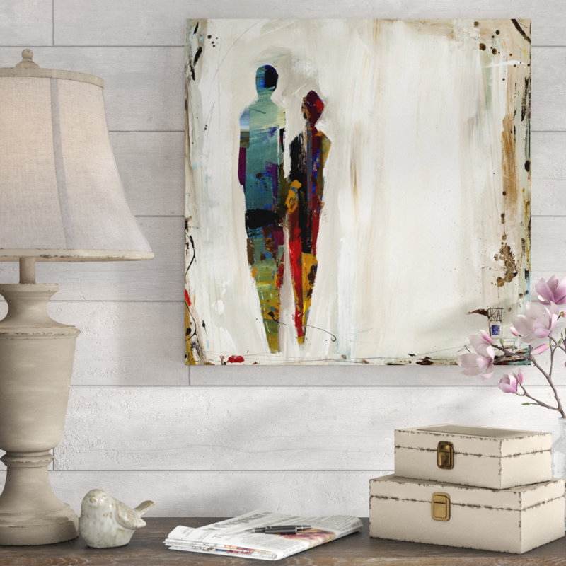 Impression II - Peinture, Couche de verre, H 30 po x l 30 po x 1,5 po