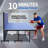 8Ft Mid-Size Table Tennis Table Foldable & Portable Ping Pong Table Set For Indoor Games With Net, 2 Table Tennis Paddles And 3 Balls