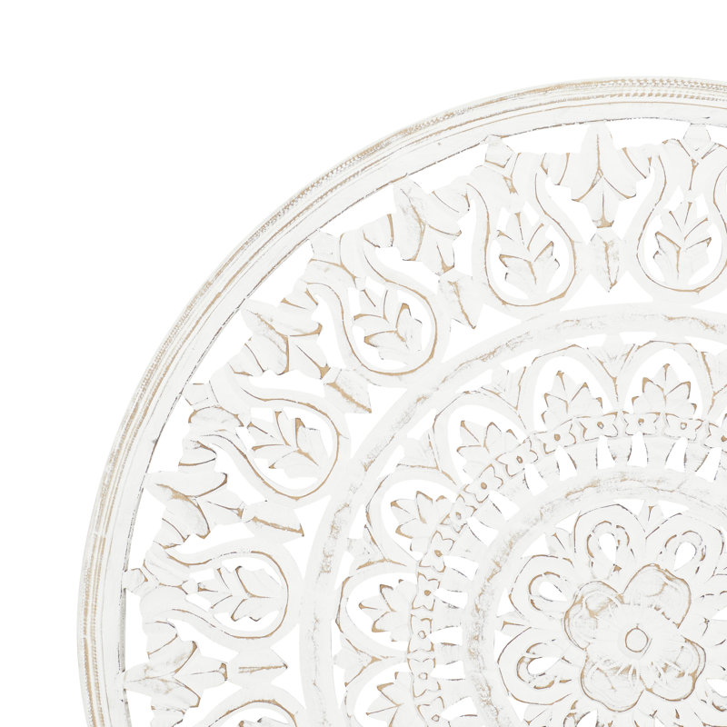 Carved Mandala Round Wall Décor, 36" H x 36" W x 1" D
