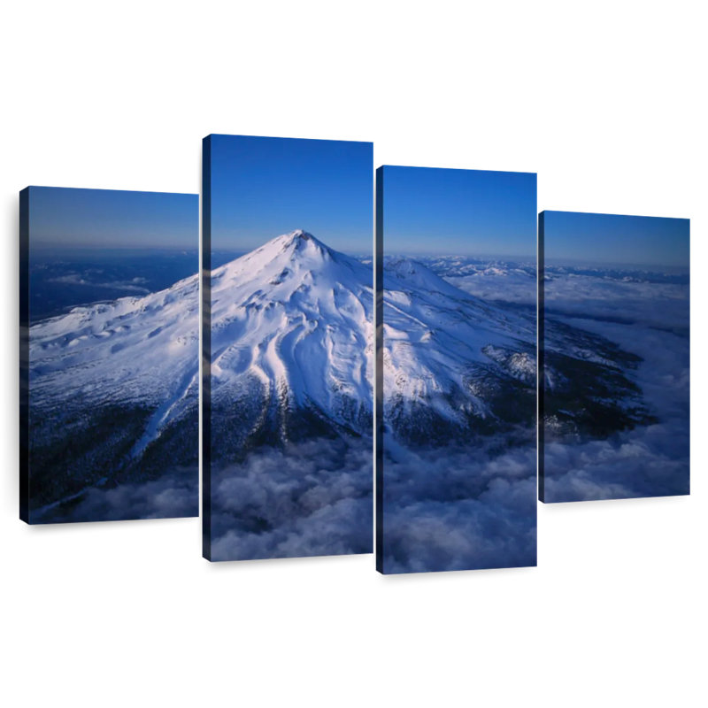 Mont Shasta enneigé Alvord, H 14 po x l 24 po