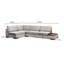 Élégant canapé d'angle gris clair de 76,0 po x 123,2 po x 31,5 po | Structure en bois de hêtre et en carton, tissu 100% polyester | Coussins en mousse souple et en plumes, 2 coussins portables inclus | Design scandinave pour espaces de vie modernes-2141163232-2141163261