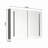 LED Large Rectangular Aluminum Alloy Surface Mount Medicine Cabinet With Mirror