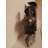 Analog Metal Quartz Movement / Crystal Tabletop Clock in Brown Rust