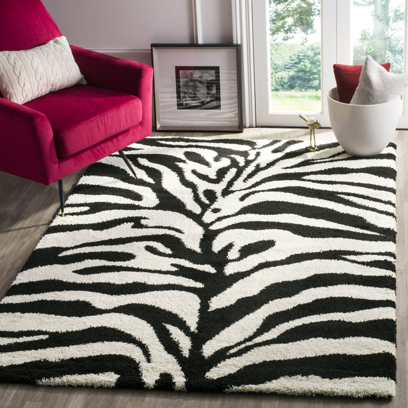 Coltun Shag Performance Animal Print Rug, Rectangle 8' x 10'