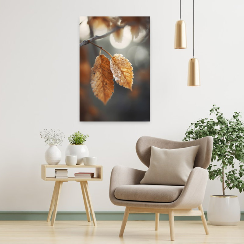 Treechild - Golden Stillness, art mural contemporain abstrait, H 36 po x l 24 po