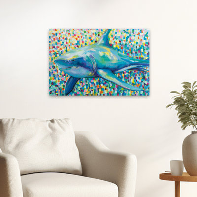 Art abstrait et animal avec requin Chatham