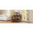 Corner Vanity Desk Set With Storage Cushioned Stool And Charging Station,Triangle Makeup Desk With Removable Pull-Out Side Cabinet,Glass Tabletop Makeup Vanity Desk With Drawer And Shelf,Walnut-1711033720