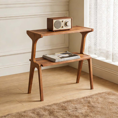 Storage Hall Table,Compact End Table,Wood Sofa Side Table by Latitude Run