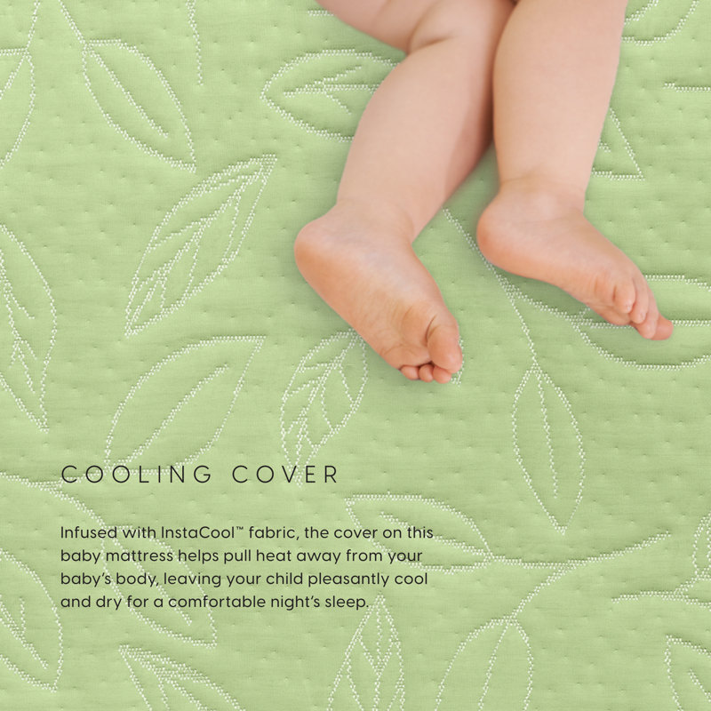 Bellini Breathable Luxury 2-Stage Crib and Toddler Mattress, Green