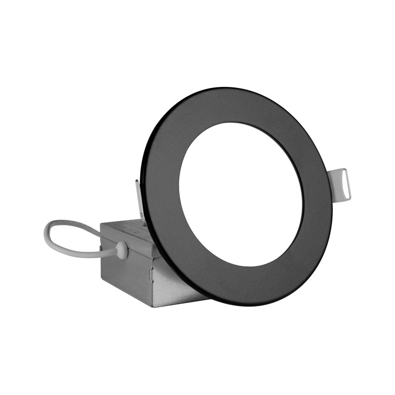 Ensemble d'éclairage encastré 4 "à DEL 4000K, Noir