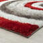 Tapis rouge à motif géométrique Koo-701381473